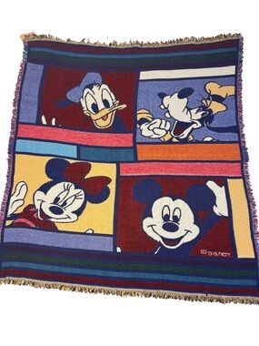 Vintage 90s Disney Woven Blanket